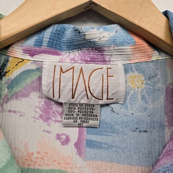 Vintage Womens Button Up Blouse Camp Shirt - Picture 3 of 6